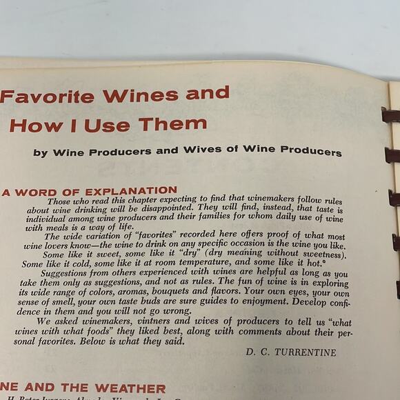Vintage 1965 Adventures in Wine Cookery by California Winemakers - Picture 13 of 16